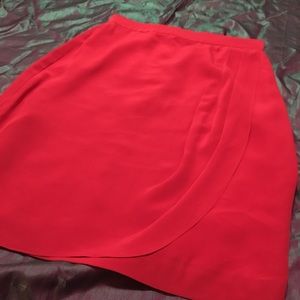 Vintage Ann Taylor Faux Wrap Silk Pencil Skirt